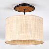 Sabadim Deckenleuchte 35 cm Naturfarben, Schwarz, 1-flammig