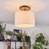 Bassagoda Deckenleuchte 35 cm Naturfarben, Schwarz, 1-flammig