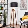 Flemming Stehleuchte 50 cm Naturfarben, Schwarz, 1-flammig