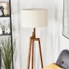 Flemming Stehleuchte 50 cm Naturfarben, Schwarz, 1-flammig