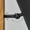 Venor Stehleuchte 28 cm Dunkelbraun, Naturfarben, Schwarz, 1-flammig