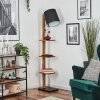 Venor Stehleuchte 28 cm Dunkelbraun, Naturfarben, Schwarz, 1-flammig