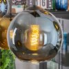 Koyoto Hängeleuchte Glas 15 cm, 20 cm Blau, Gold, Grün, Kupferfarben, 6-flammig