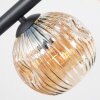 Ripoll Deckenleuchte Glas 15 cm Bernsteinfarben, Rauchfarben, 10-flammig