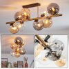 Gastor Deckenleuchte Glas 15 cm Gold, Schwarz, 8-flammig