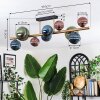 Chehalis Deckenleuchte Glas 10 cm, 12 cm, 15 cm Gold, Schwarz, 10-flammig