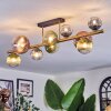 Chehalis Deckenleuchte Glas 10 cm, 12 cm, 15 cm Gold, Schwarz, 10-flammig