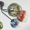 Koyoto Deckenleuchte Glas 15 cm Blau, Grün, Klar, Kupferfarben, 7-flammig