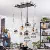 Koyoto Hängeleuchte Glas 15 cm, 20 cm Bernsteinfarben, Klar, Rauchfarben, 6-flammig