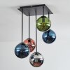 Gastor Deckenleuchte Glas 15 cm Blau, Chrom, Grün, Kupferfarben, Rauchfarben, 5-flammig
