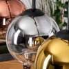 Koyoto Pendelleuchte Glas 15 cm Naturfarben, Schwarz, 5-flammig
