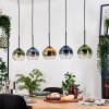 Koyoto Pendelleuchte Glas 15 cm Naturfarben, Schwarz, 5-flammig