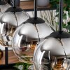 Koyoto Pendelleuchte Glas 15 cm Naturfarben, Schwarz, 5-flammig