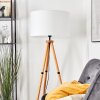 Flemming Stehleuchte 50 cm Naturfarben, Schwarz, 1-flammig