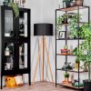 Flemming Stehleuchte 50 cm Naturfarben, Schwarz, 1-flammig