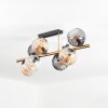 Koyoto Deckenleuchte Glas 15 cm Gold, Schwarz, 8-flammig
