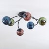 Chehalis Deckenleuchte 10 cm Blau, Grün, Kupferfarben, 6-flammig