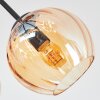 Koyoto Deckenleuchte Glas 15 cm Bernsteinfarben, 7-flammig