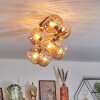 Koyoto Deckenleuchte Glas 15 cm Gold, Schwarz, 8-flammig