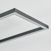 Hyacinthe Deckenventilator mit Beleuchtung LED Chrom, Schwarz, 1-flammig, Fernbedienung