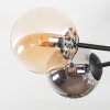 Chehalis Deckenleuchte Glas 12 cm Bernsteinfarben, Rauchfarben, 6-flammig
