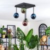 Chehalis Deckenleuchte Glas 10 cm Blau, Grün, Kupferfarben, 5-flammig