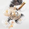 Koyoto Deckenleuchte Glas 15 cm Gold, Schwarz, 8-flammig