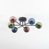 Chehalis Deckenleuchte Glas 10 cm Blau, Grün, Kupferfarben, 6-flammig
