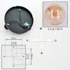 Chehalis Deckenleuchte Glas 15 cm Bernsteinfarben, 3-flammig