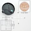 Chehalis Deckenleuchte Glas 15 cm Bernsteinfarben, 3-flammig