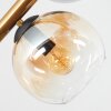 Koyoto Deckenleuchte Glas 15 cm Gold, Schwarz, 8-flammig
