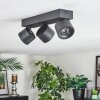 Narel Deckenleuchte LED Schwarz, 3-flammig