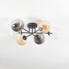 Chehalis Deckenleuchte Glas 15 cm Bernsteinfarben, Klar, Rauchfarben, 6-flammig
