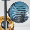 Koyoto Deckenleuchte Glas 15 cm Blau, Gold, Kupferfarben, 4-flammig