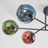 Koyoto Deckenleuchte Glas 15 cm Blau, Grün, Kupferfarben, 6-flammig
