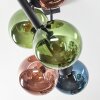 Gastor Deckenleuchte Glas 15 cm Blau, Grün, Kupferfarben, 6-flammig
