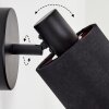 Fallhagen Wandleuchte Schwarz, 1-flammig
