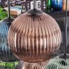 Koyoto Hängeleuchte Glas 20 cm Blau, Grün, Kupferfarben, 6-flammig