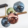 Koyoto Deckenleuchte Glas 15 cm Gold, Schwarz, 8-flammig