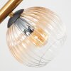 Koyoto Deckenleuchte Glas 15 cm Gold, Schwarz, 8-flammig