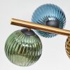 Koyoto Deckenleuchte Glas 15 cm Gold, Schwarz, 8-flammig