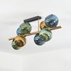Koyoto Deckenleuchte Glas 15 cm Gold, Schwarz, 8-flammig