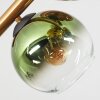 Koyoto Deckenleuchte Glas 15 cm Gold, Schwarz, 8-flammig