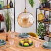 Ripoll Hängeleuchte Glas 30 cm Gold, 1-flammig