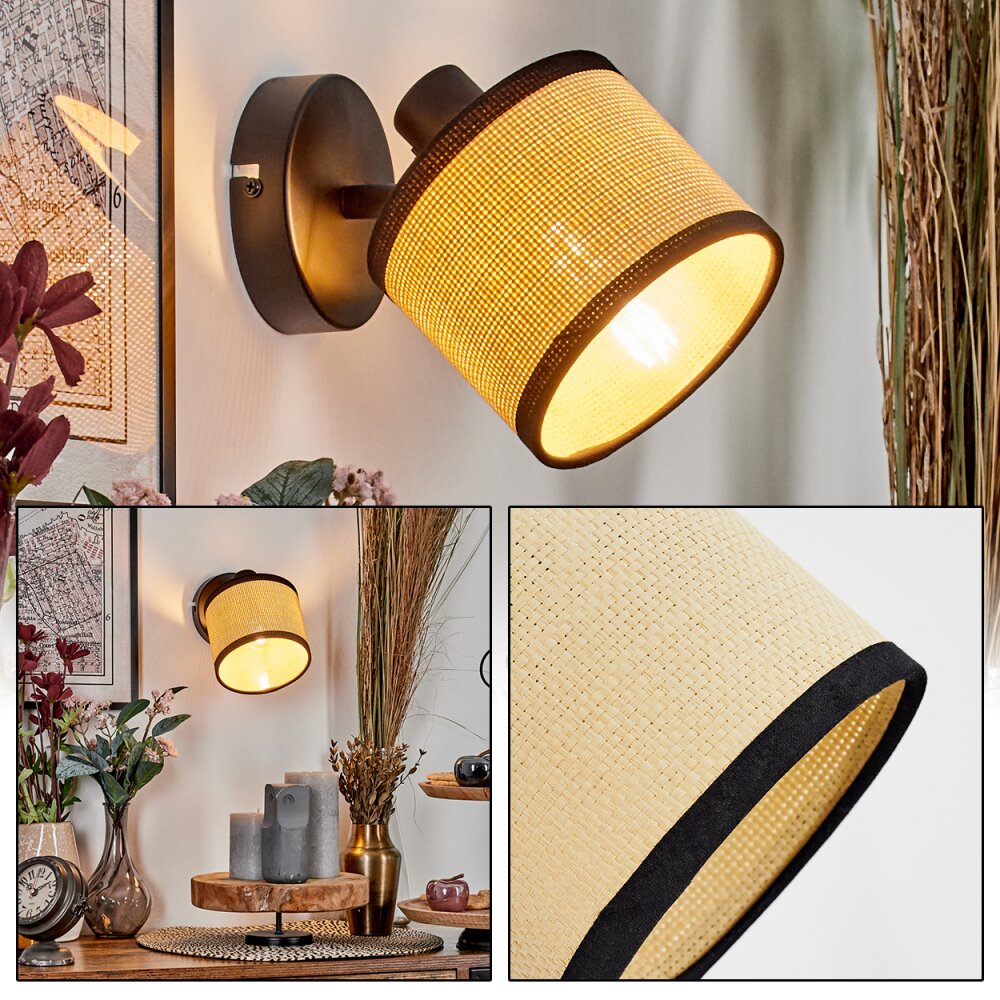 Chellas Wandleuchte Schwarz, 1-flammig main product photo