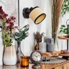 Chellas Wandleuchte Schwarz, 1-flammig