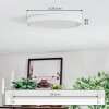 Finsrud Deckenpanel LED Weiß, 1-flammig