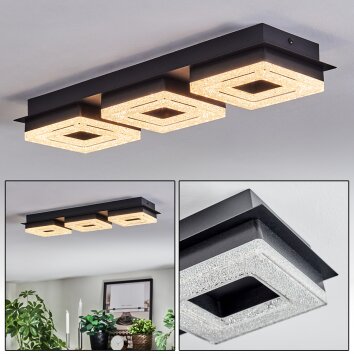 Walon Deckenleuchte LED Schwarz, 1-flammig