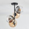 Koyoto Deckenleuchte Glas 15 cm Bernsteinfarben, Klar, Rauchfarben, 4-flammig