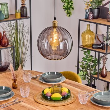 Koyoto Hängeleuchte Glas 30 cm Gold, 1-flammig